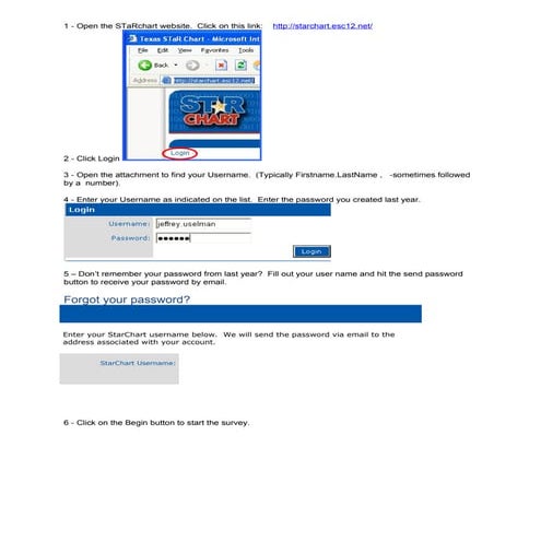 Completed star chart last year