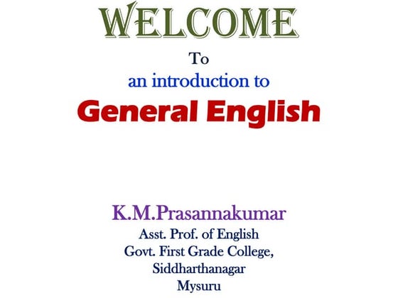 Spoken English Presentation | PPT