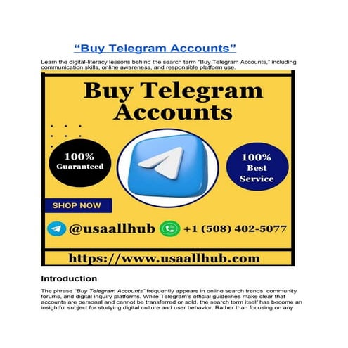 Complete Guide to Buying Telegram Accounts Online.docx