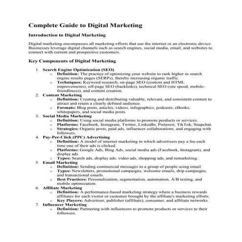 Online Digital Marketing Training in telugu