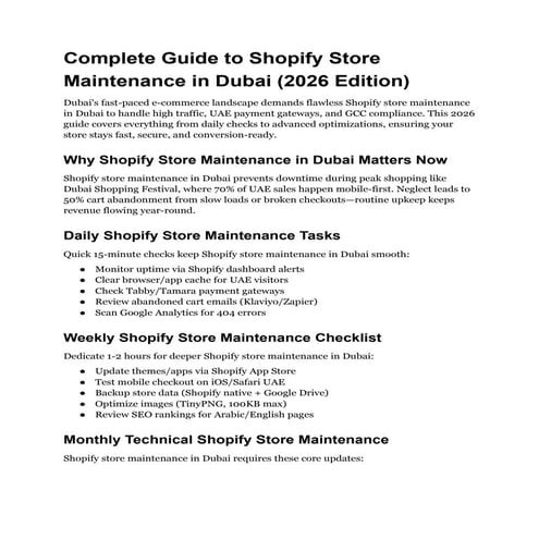 Complete Guide to Shopify Store Maintenance in Dubai (2026 Edition).pdf