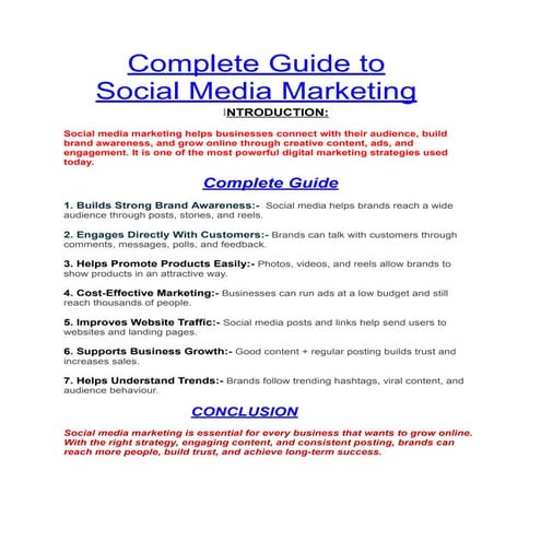 Complete Guide to Social Media Marketing.pdf