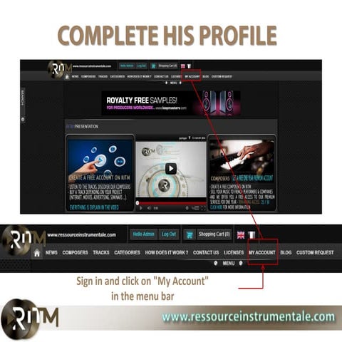 Complete his profile