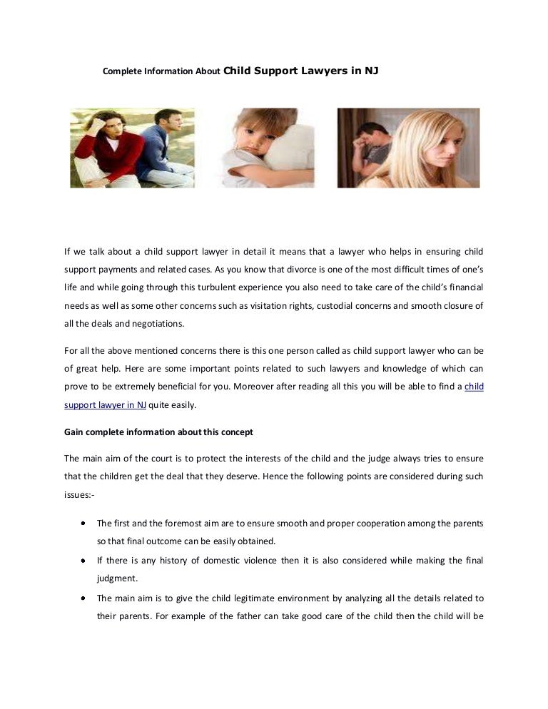 child support information