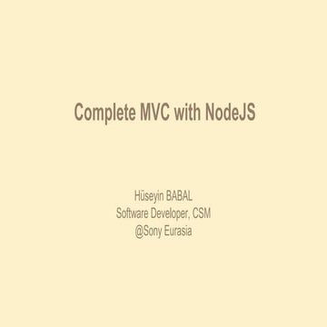 Complete MVC on NodeJS | PDF | Web Development | Internet