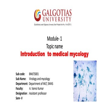 Medical  Mycology notes
