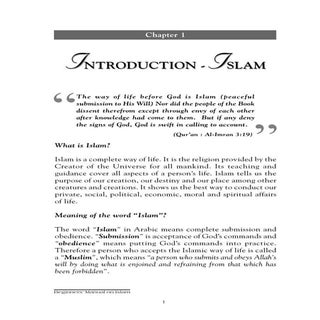 "Beginners' Manual on Islam" (2) Co...