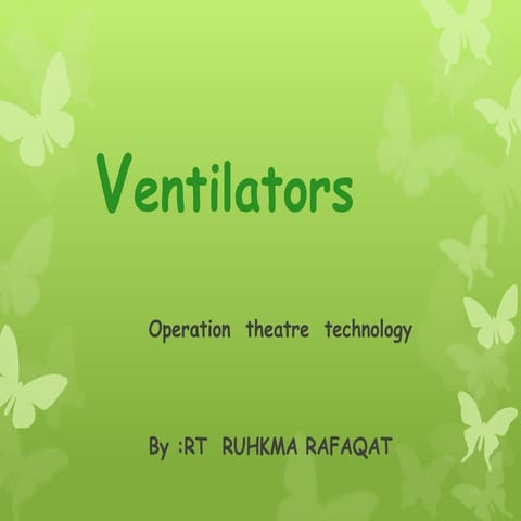 Complete presentation of ventilators