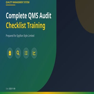 Complete QMS Audit Checklist Training.pptx