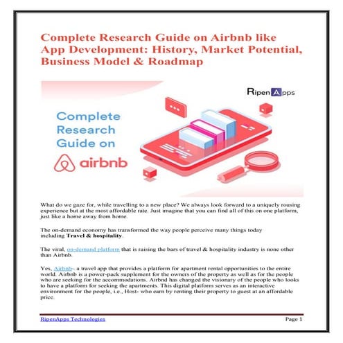 Complete Research Guide on Airbnb like App Development: History, Market Poten...