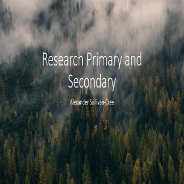 Complete Research Primary & Secondary
