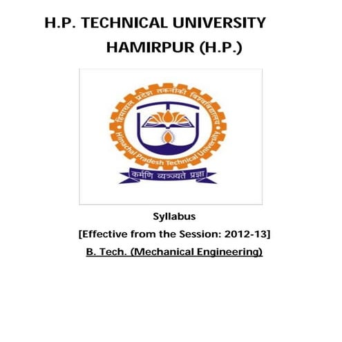 Complete Syllabus Mechanical Pdf