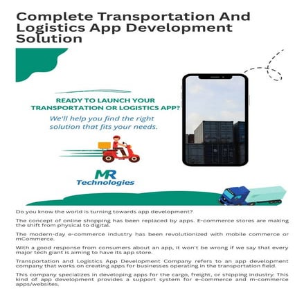 Complete Transportation And Logistics App Development Solution.pdf