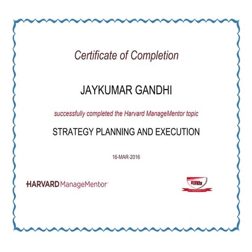 certificate of Completion of Process Improvement | PDF