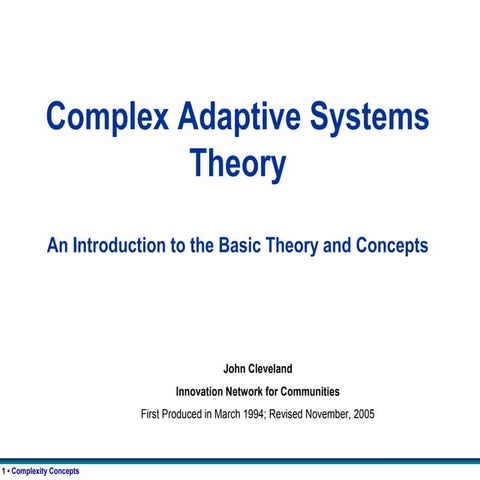 Complexadaptivesystemstheory 12613245196525-phpapp02