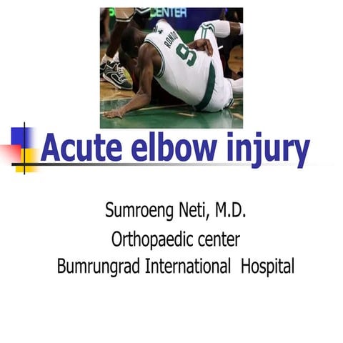 Complex elbow injury 2013 | PPT