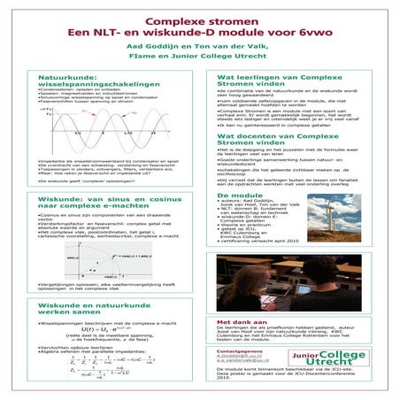 Complexe stromen - module voor nlt en wiskunde D
