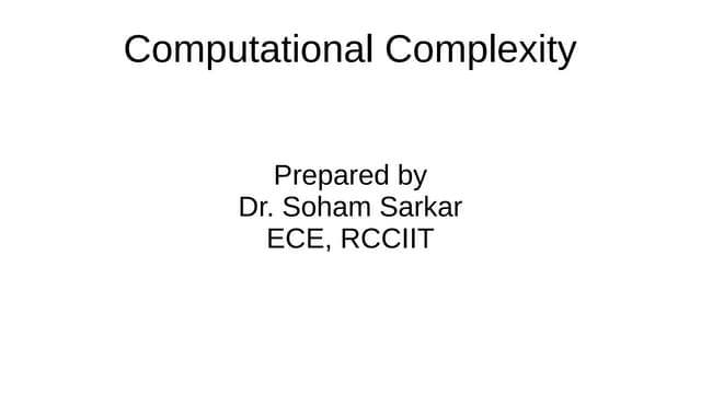 Complexity | PPT