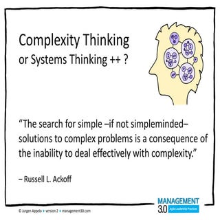 Complexity Thinking