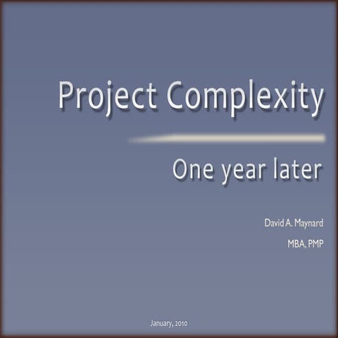 Complexity 2 | PPT