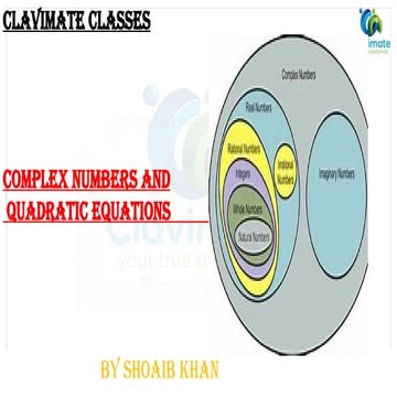 Complex Numbers and Quadratic Equations Class 11.pptx