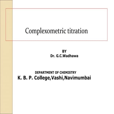 Complexometric titration-ppt