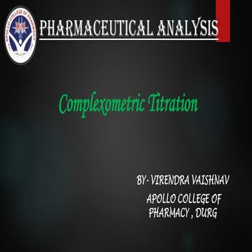 Complexometric titration