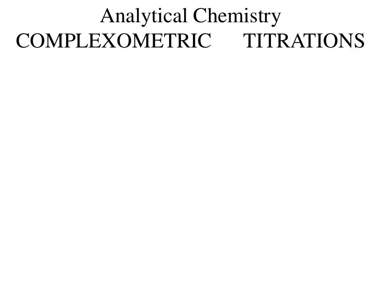 Complexometric titration 201920