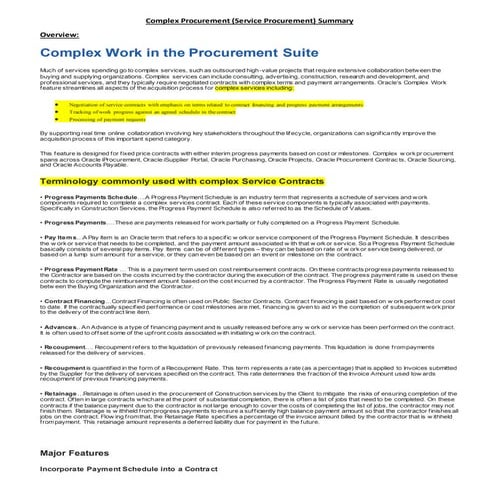 Complex Procurement.doc