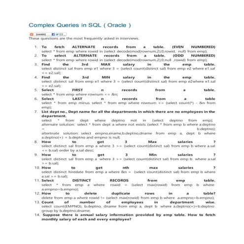 Complex queries in sql | PDF