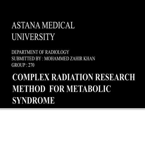 Metabolic Syndrome &Imaging.pptx by in radiology | PPTX