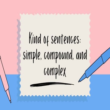 sentence (kind of syntax and morphologi)