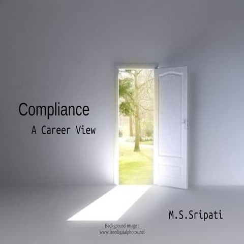 Compliance   a career view