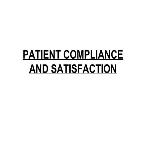 Lecture 16: Patient Compliance-Dr.Naif 