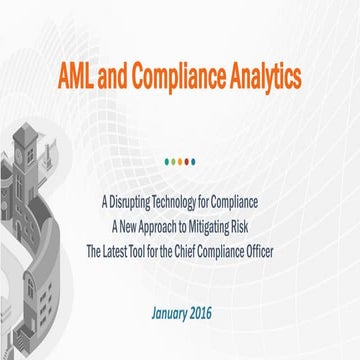 AML and Compliance Analytics | PDF