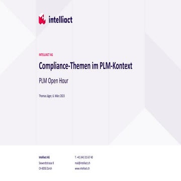 Compliance-Themen im PLM-Kontext