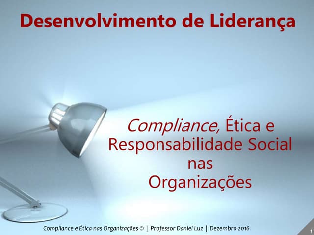 Compliance e Ética nas Organizações