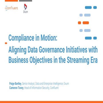 Compliance in Motion: Aligning Data Governance Initiatives with Business Obje...