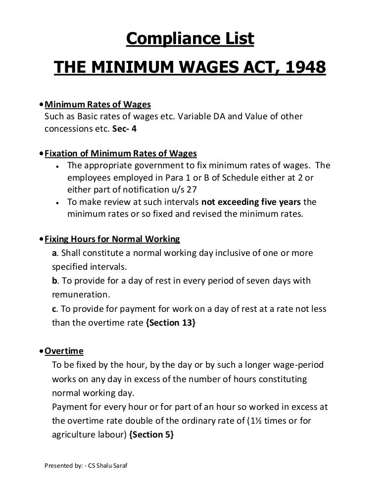 How To Comply With The Minimum Wage? – VILSCI