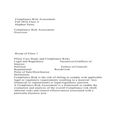 Compliance risk management planning 2017-02-mattoon | PDF