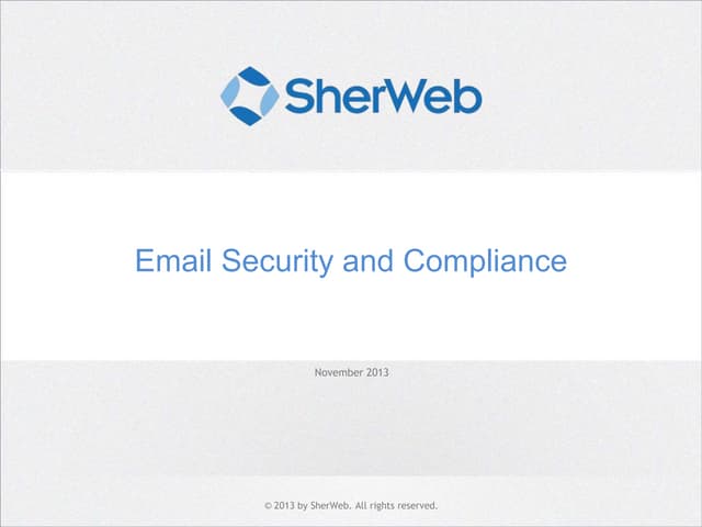 Compliant Email Solutions for HIPAA & SOX regulations
