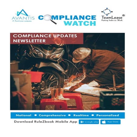 Regulatory and Statutory Compliance Updates in April 2021 | PDF