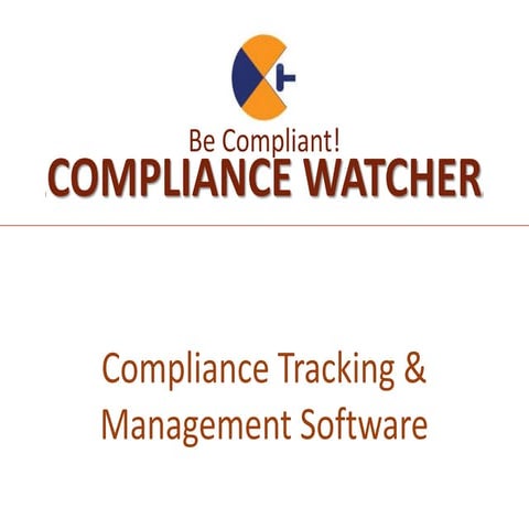 Compliance watcher   legal compliance tool