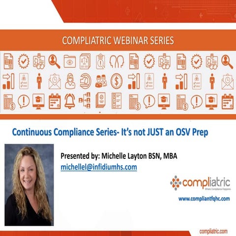 Compliatric Continuous Compliance Series  Chapters 10 and 21