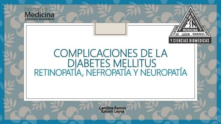 neuropatía y diabetes nefropatía