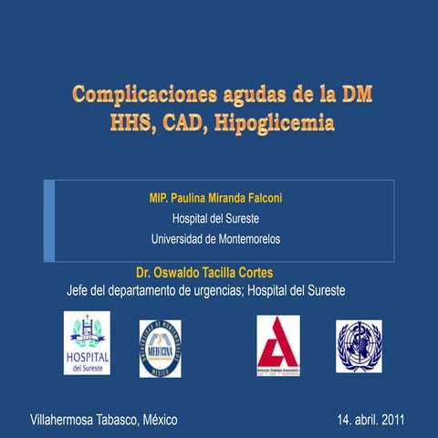 Complicaciones agudas de la dm