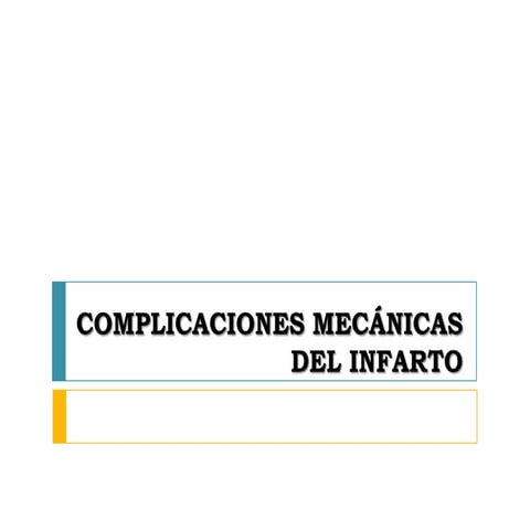 Complicaciones de iam