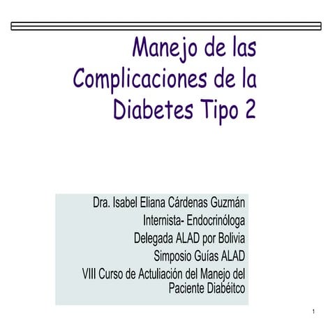 Complicaciones dm viii curso