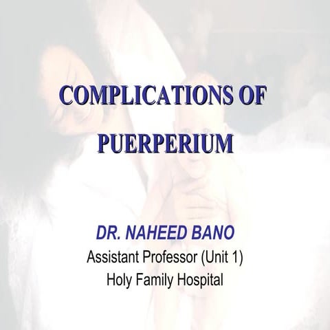 Complication of puerperium