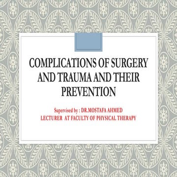 complication of surgery &trauma and .pptx